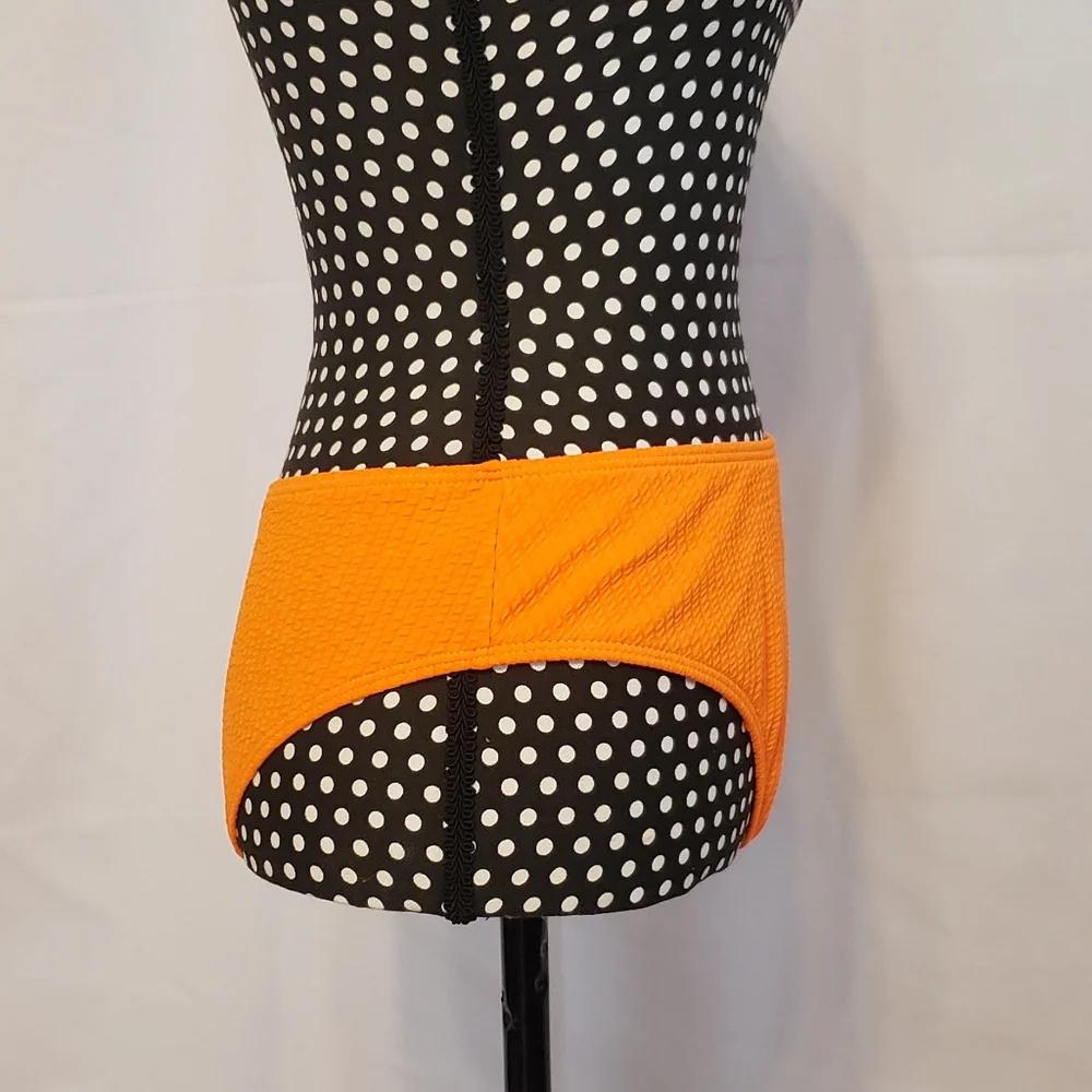 Shein Neon Orange Two-piece Swimsuit Adjustable Straps - Picture 13 of 16